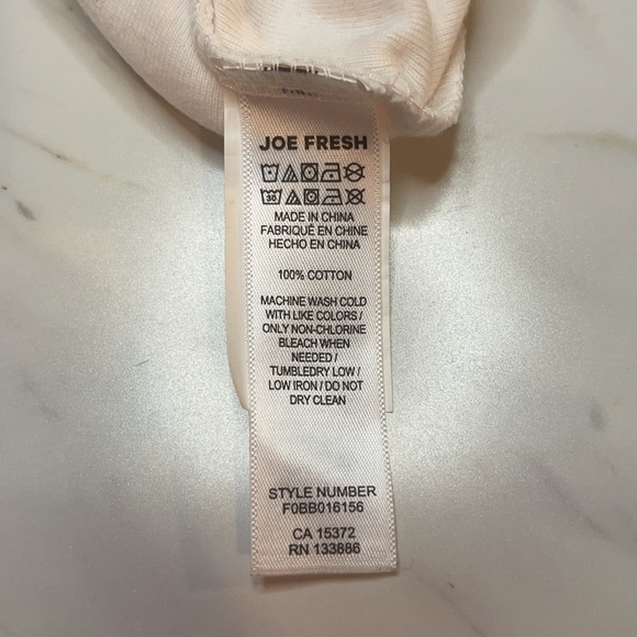 Joe Fresh 12-18m Newborn Baby 4 Pack White Cotton Bodysuit Set - Picture 7 of 7